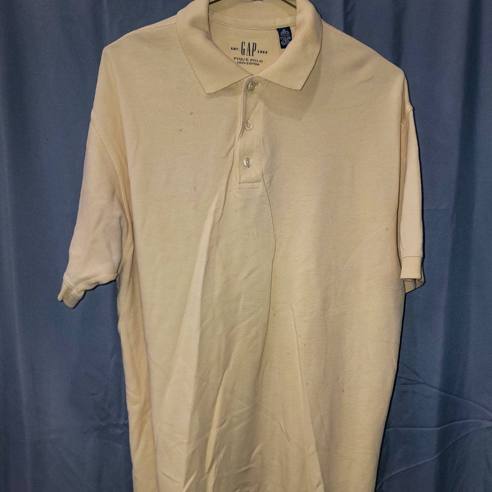 Men's Yellow Polo Shirt | GAP | Medium